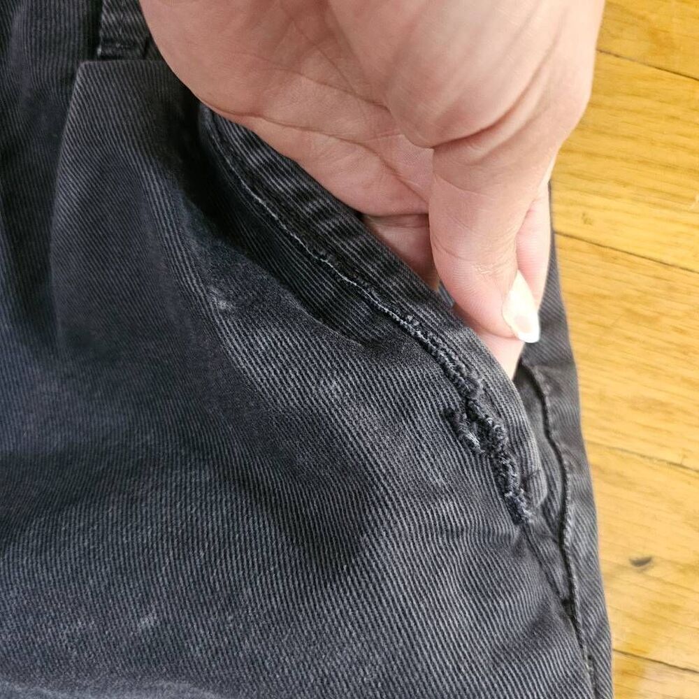 We The Free Balloon Jeans Size 27 Gray Black Straight Leg - Picture 11 of 12